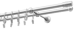 Kovová garnýže Cilinder dvouřadá satyna 16/16mm Délka (m): 1,2