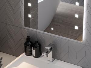 Mexen Ner podsvícené koupelnové zrcadlo 60 x 80 cm, LED 6000K, ventilátor