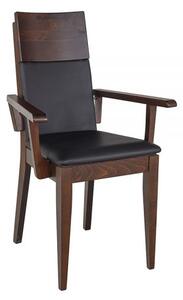 Čalouněná jídelní židle KT170, buk (Potah: Toptextil, Barva dřeva: Bělená)