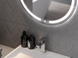 Mexen Rose podsvícené koupelnové zrcadlo 70 x 70 cm, LED 6000K, ventilátor