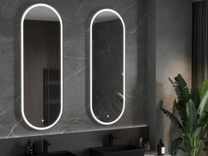 Mexen Bono podsvícené koupelnové zrcadlo 55 x 155 cm, LED 6000K, ventilátor