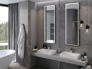 Mexen Coro podsvícené koupelnové zrcadlo 50 x 150 cm, LED 6000K, ventilátor, rama Černá