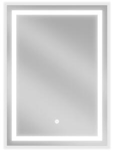 Mexen Miko podsvícené koupelnové zrcadlo 50 x 70 cm, LED 6000K, ventilátor