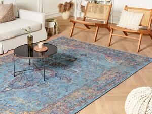 Bavlněný koberec 200 x 300 cm modrý KANSU