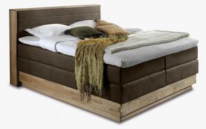 Postel boxspring s úložným prostorem, Moneta 180 hnědá