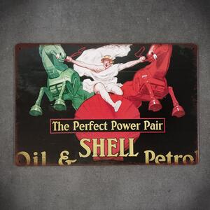 Kovová cedule Shell Oil&Petrol