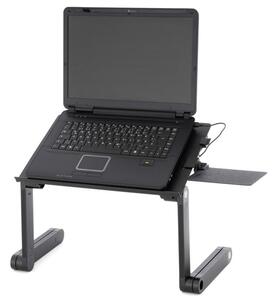 Garthen Notebookový stůl s USB - 42 x 28 cm, chlazení