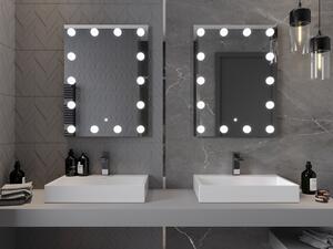 Mexen Dona podsvícené koupelnové zrcadlo 60 x 80 cm, LED 6000K, ventilátor