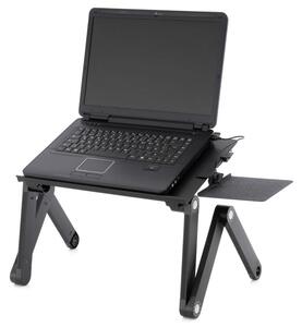 Garthen Notebookový stůl s USB - 42 x 28 cm, chlazení