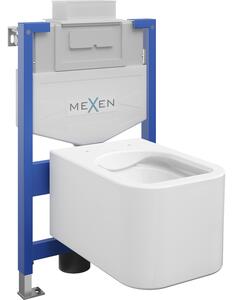 Mexen WC podomítkový set Felix XS-U stojan s WC mísou Elis, Bílá