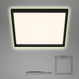 LED stropní světlo 7364, 42 x 42 cm, černá