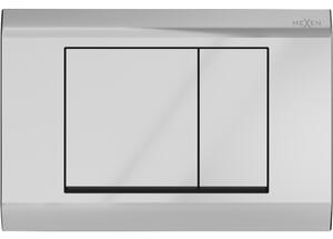 Mexen Fenix 01 splachovací tlačítko, Lesklá chromovaná