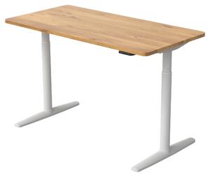 PSACÍ STŮL, barvy dubu, 140/70/71-116 cm Xora - Kancelářské stoly