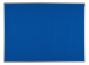 Textilní nástěnka ekoTAB v hliníkovém rámu, 90x60 cm, modrá
