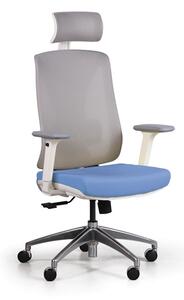 Kancelářská židle se síťovaným opěrákem ENVY, modrá