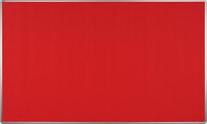 Textilní nástěnka ekoTAB v hliníkovém rámu, 200x120 cm, červená