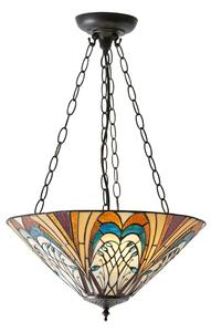 Endon 70750 - Lustr na řetězu Tiffany HECTOR 3xE27/60W/230V pr. 40 cm