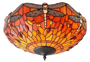 Endon 70721 - Stropní svítidlo Tiffany DRAGONFLY 2xE27/60W/230V pr. 41 cm