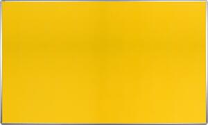 Textilní nástěnka ekoTAB v hliníkovém rámu, 200x120 cm, žlutá