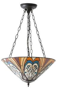 Endon 70750 - Lustr na řetězu Tiffany HECTOR 3xE27/60W/230V pr. 40 cm