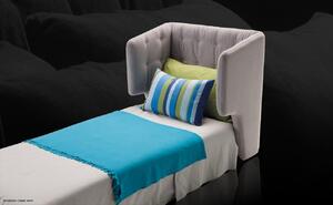 DORSEY - Rozkládací pohovka, sedačka (DORSEY se vyrábí jako pohovka s jednoduchým rozkládáním nebo jako samostatná čalouněná postel. DORSEY má výrazný a elegantní styl, jednoduchý rozkládací mechanismus a pohodlnou skládací matraci.)