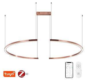 Immax NEO 07328L - LED Stm lustr na lanku FINO 72W/230V 120 cm rose gold Tuya+DO
