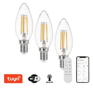 Immax NEO 07807CDO - SADA 3x LED CCT Stmívatelná žárovka E14/4W/230V Wi-Fi+DO