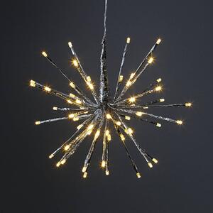 8 světelných variant - světlo Firework stříbrná