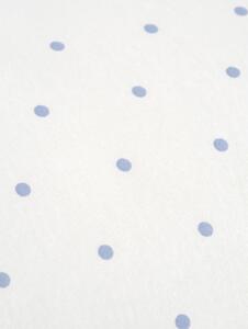 Bílo-modré flanelové povlečení na dvoulůžko Fovere Betty, 200 x 200 cm
