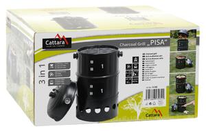 Cattara Gril/udírna na dřevěné uhlí PISA - 3in1, 40 cm