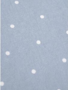 Bílo-modré flanelové povlečení na dvoulůžko Fovere Betty, 200 x 200 cm
