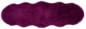 UMĚLÁ KOŽEŠINA, 55/160 cm, fialová - Kůže