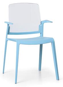 Plastová židle GEORGE, modrá