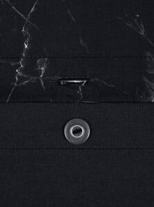 Černé povlečení na jednolůžko z bavlněného perkálu Westwing Collection Malin, 155 x 220 cm