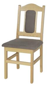 Čalouněná židle KT102, borovice (Potah: T23, Barva dřeva: Přírodní (lakovaná))