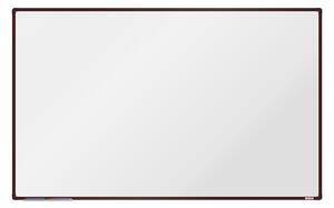Bílá magnetická popisovací tabule boardOK, 2000 x 1200 mm, hnědý rám