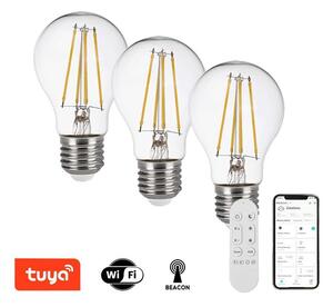 Immax NEO 07806CDO - SADA 3x LED CCT Stmívatelná žárovka E27/3W/230V Wi-Fi+DO