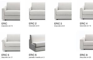 ERIC - rozkládací křeslo, sedačka s postelí 75x195x12 cm