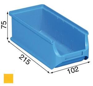 Plastové boxy PLUS 2L, 102 x 215 x 75 mm, žluté, 20 ks