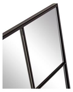 Nástěnné zrcadlo s černým kovovým rámem Westwing Collection Clarita, 70 x 90 cm