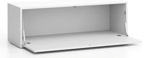 Nízká skříňka LAYERS, výklopná, 1200 x 400 x 394 mm, bílá / šedá