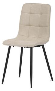 Jídelní židle krémová látka, kovová podnož CT-281 CRM2