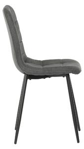 Jídelní židle šedá látka, kovová podnož CT-281 GREY2