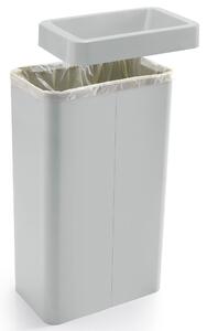 Odpadkový koš na tříděný odpad Caimi Brevetti Maxi W,70 L, bílý, sklo čiré