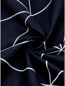 Bílo-černé povlečení na dvoulůžko z ranforce bavlny by46 Marla, 200 x 200 cm