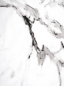 Bílo-černé povlečení na dvoulůžko z bavlněného perkálu Westwing Collection Malin, 200 x 200 cm
