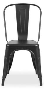 Chairy Bistro židle Paris inspirovaná TOLIX - černá