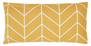 Sada 2 žlutých bavlněných dekorativních povlaků na polštář by46 Mirja, 40 x 80 cm
