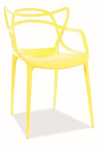 Jídelní židle TONY žlutá