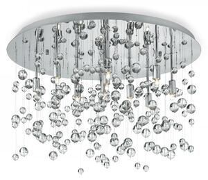Přisazené stropní svítidlo Ideal lux Neve PL8 022222 8x40W G9 - chrom/transparentní